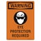 Signmission OSHA WARNING Sign, Eye Protection Required W/ Symbol, 18in X 12in Decal, 12" W, 18" H, Portrait OS-WS-D-1218-V-13175 - alternate 1
